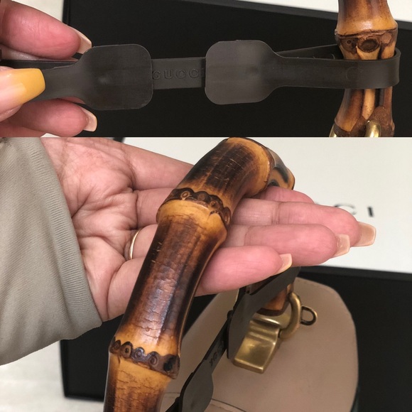 Nude medium bamboo top handle Dionysus - Picture 5 of 8